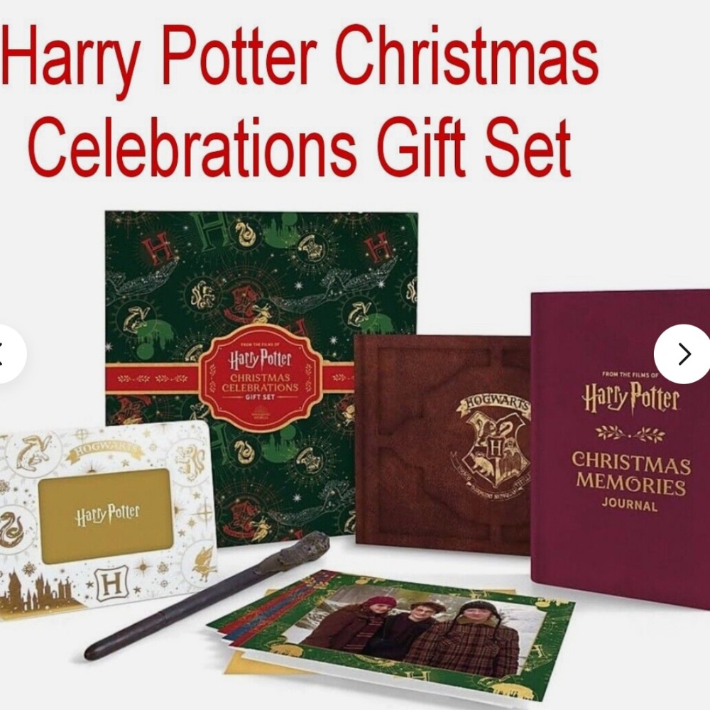 Harry Potter Christmas Celebrations Gift Set Wizarding World Journal Pen NEW/Box